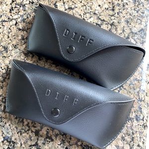 Two sunglasses cases from DIFF.